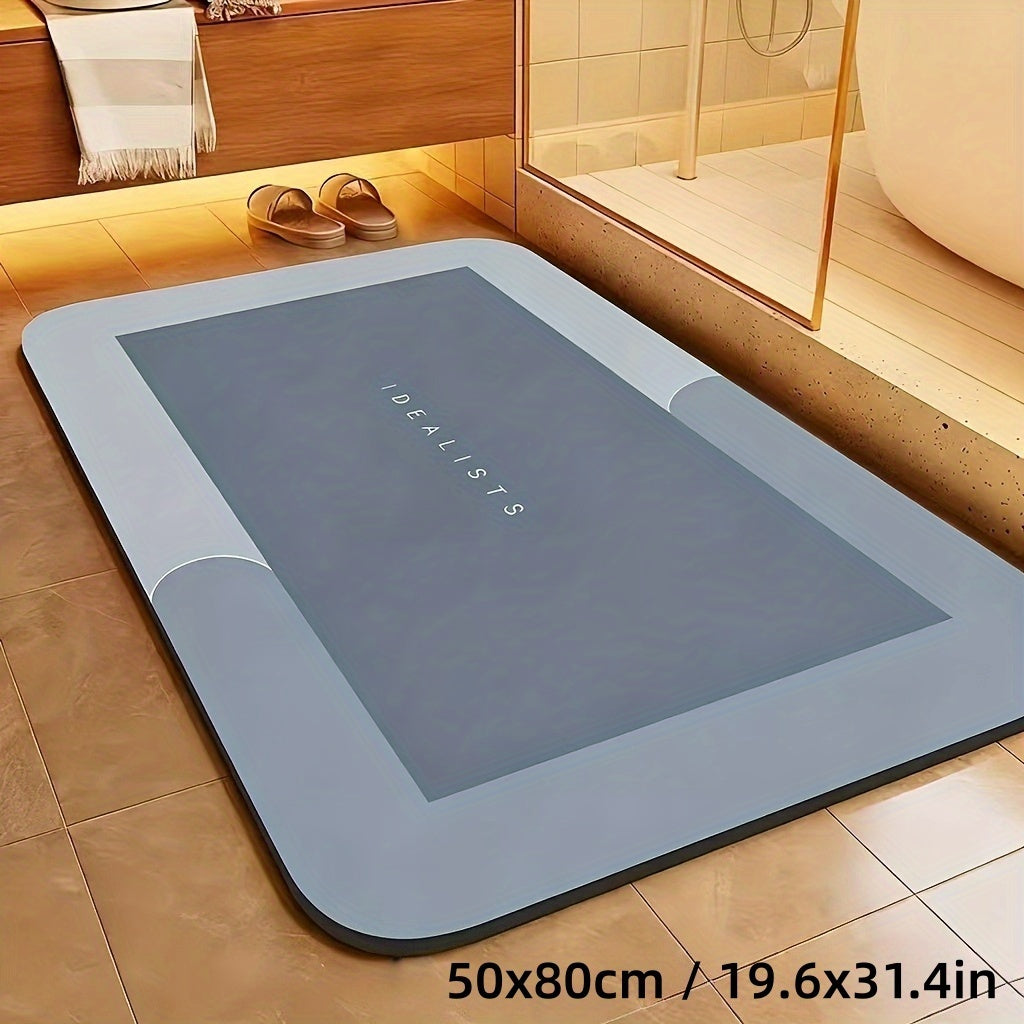 Extra Absorbent Bath Mat - Quick-Dry, Non-Slip Floor Mat, Soft and Comfortable, Suitable for Bathroom, Toilet, Shower, Laundry Room, Bedroom, Living Room, Kitchen, Door Mat