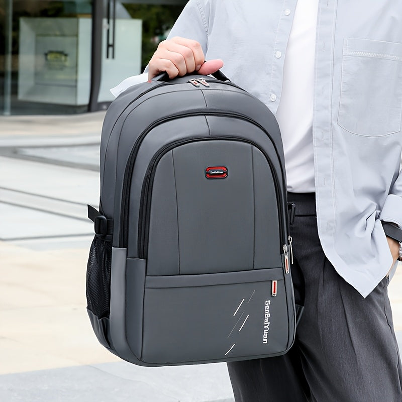 Large Capacity Travel Backpack with 43.18cm Laptop Compartment - Heavy-Duty High Quality, Adjustable Padded Straps & Zipper Closure, Durable Nylon Backpack For Men & Women, Business, Camping, Hiking, Backpack For Travel, Busi