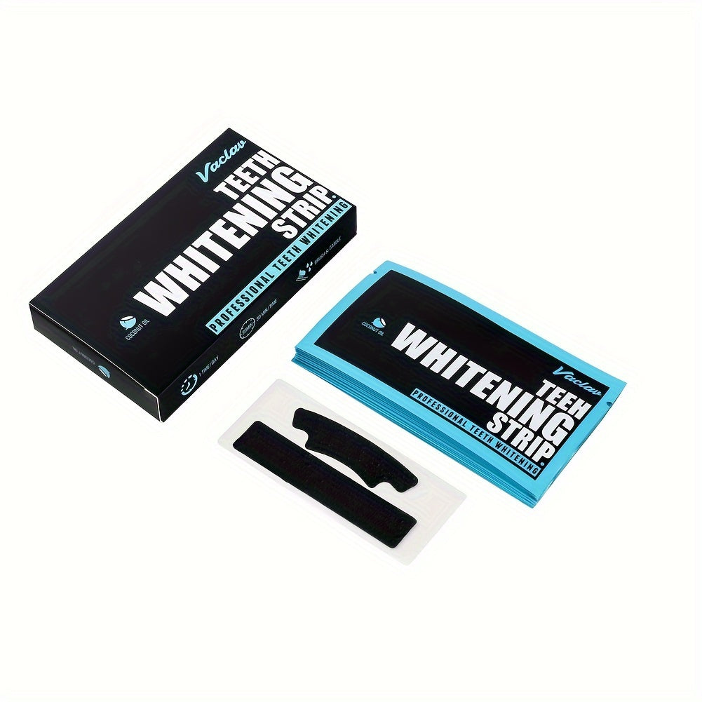 7/14/28 Pairs of Activated Carbon Teeth Whitening Stickers, Teeth Cleaning Stickers, Can Be Used with Tongue Coating Scraper, for Daily Use and Travel