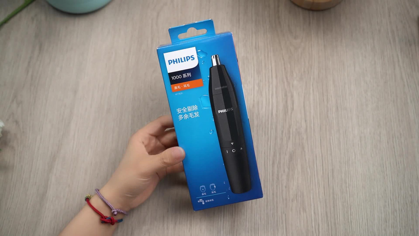 Philips Nose Trimmer Series 1000 NT1620 AA Battery Model (Batteries Not Included) Full Body Washable Automatic Shaver