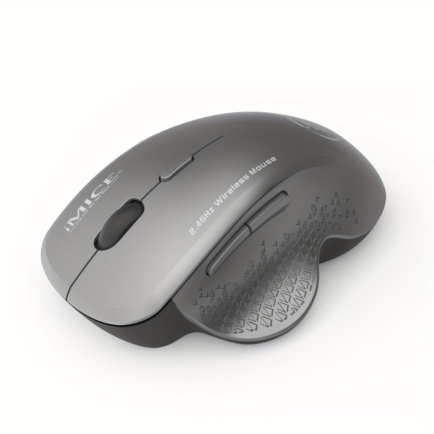 Wireless Mouse Ergonomic Computer Mouse PC Optical Mause with USB Receiver 6 buttons 2.4Ghz Wireless Mice 1600 DPI for Laptop, Office Mouse, Home Office Setup, Ergonomic Design, Compact Mouse, Responsive Buttons, Smooth Surfa