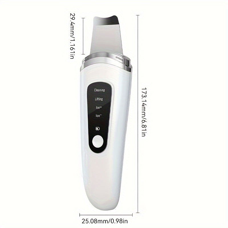 1pc Electric Exfoliating Facial Scraper, Pore Cleaning Spatula, 4 Modes Skin Scraper Cleaner, Facial Pore Scraper, Facial Scraper Cleaner Electric Pore Cleaning Spatula With USB Charger