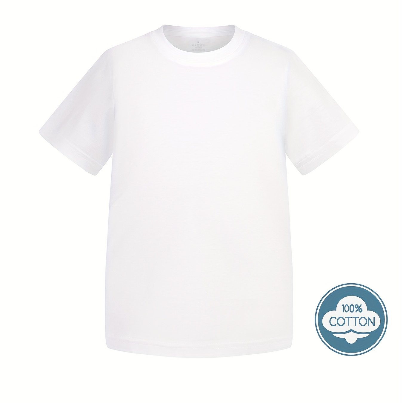 Kid's Solid Color T-shirt, Casual Short Sleeve Top, Boy's Tee For Summer