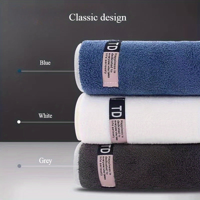 9pcs Large Size Three Colors Super Soft Super Absorbent Bath Towel Set, Blue, White, Gray Composition, Exquisite and Durable, Not Shedding, 5-Star Standard