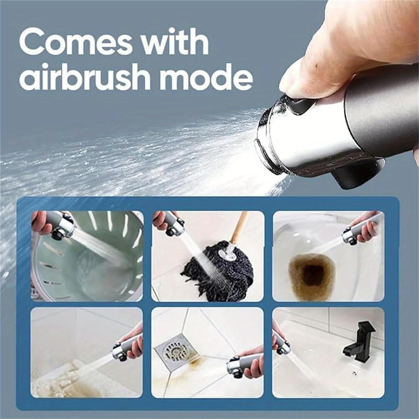 1pc Ion Drops Shower Head, 2025 New Iondrops Filtered Shower Head with Handheld Filtered Shower with Hose Adjustable Settings