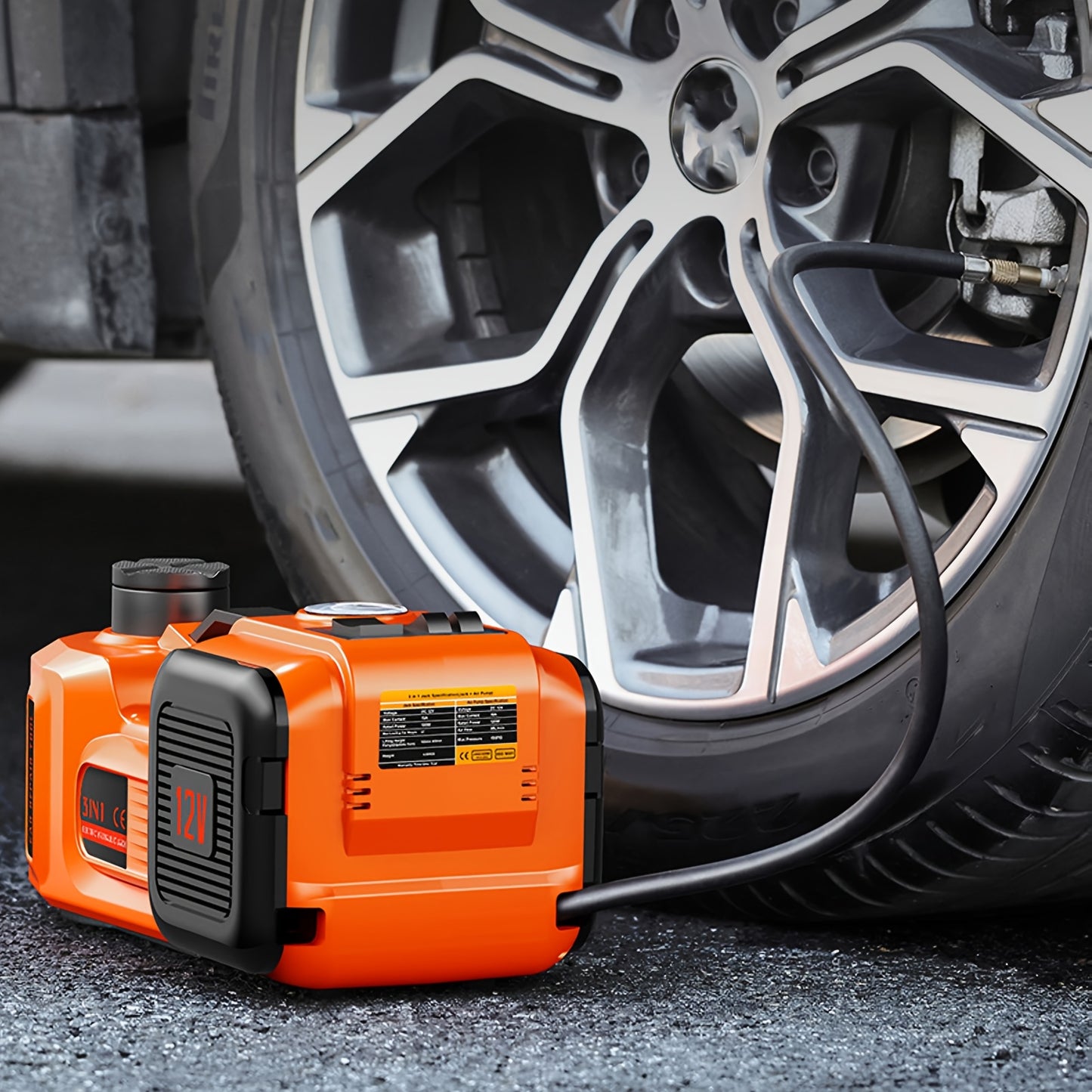 Electric Car Jack, 5 Ton/4999.95 KG Hydraulic Jack Lift with LED Light for SUV MPV Sedan Truck Change Tires Garage Repair,  Vehicle Maintenance, Portable Jack, Heavyduty Material, Lifting Equipment, Diy Auto Repair, Car Owner