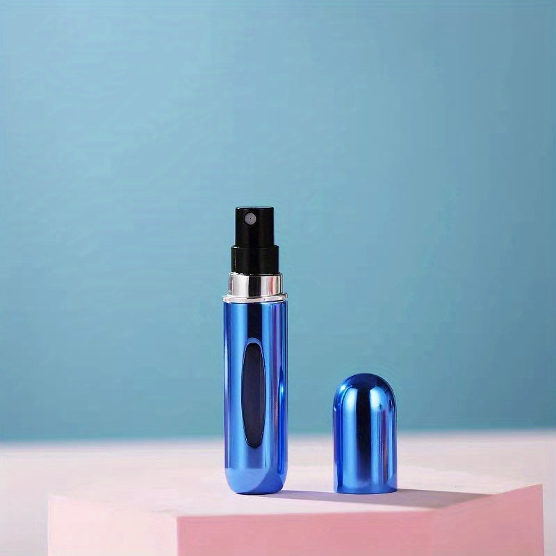 For Mini Portable Refillable Perfume Atomizer - Aluminum Mist Spray Bottle for Travel, Multi-Color Options, Fragrance-Free (Bubble-Free), Refillable Perfume Bottle|Compact Design|Aluminum Atomizer, Perfume Bottl