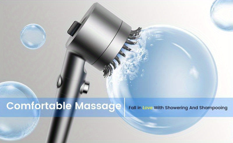 1pc Ion Drops Shower Head, 2025 New Iondrops Filtered Shower Head with Handheld Filtered Shower with Hose Adjustable Settings