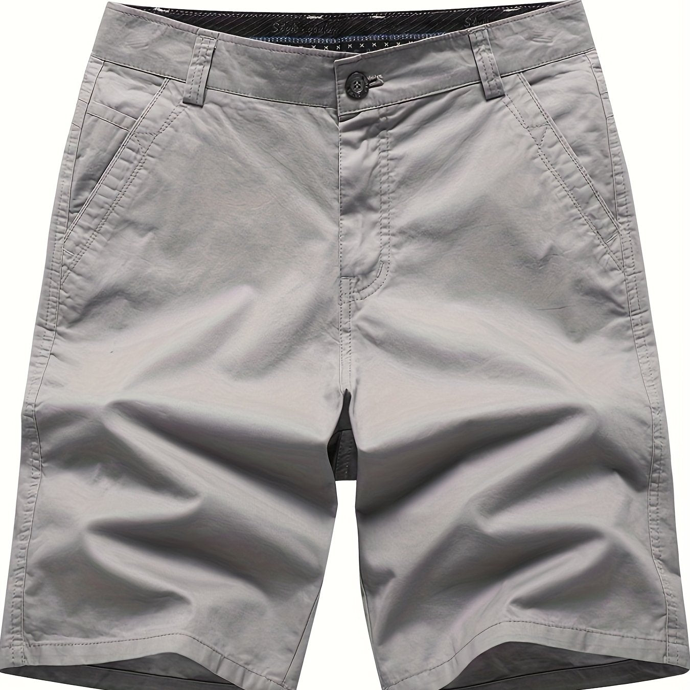 Men'S Loose-Fit Breathable Stretch Suit Shorts - Soft Light Beige-Friendly Fabric, Super Comfortable & Versatile for Work, Casual, Outdoor, and Leisure Activities, Perfect for Home, Fishing, and Gifts, Ideal to Size Up, Casua