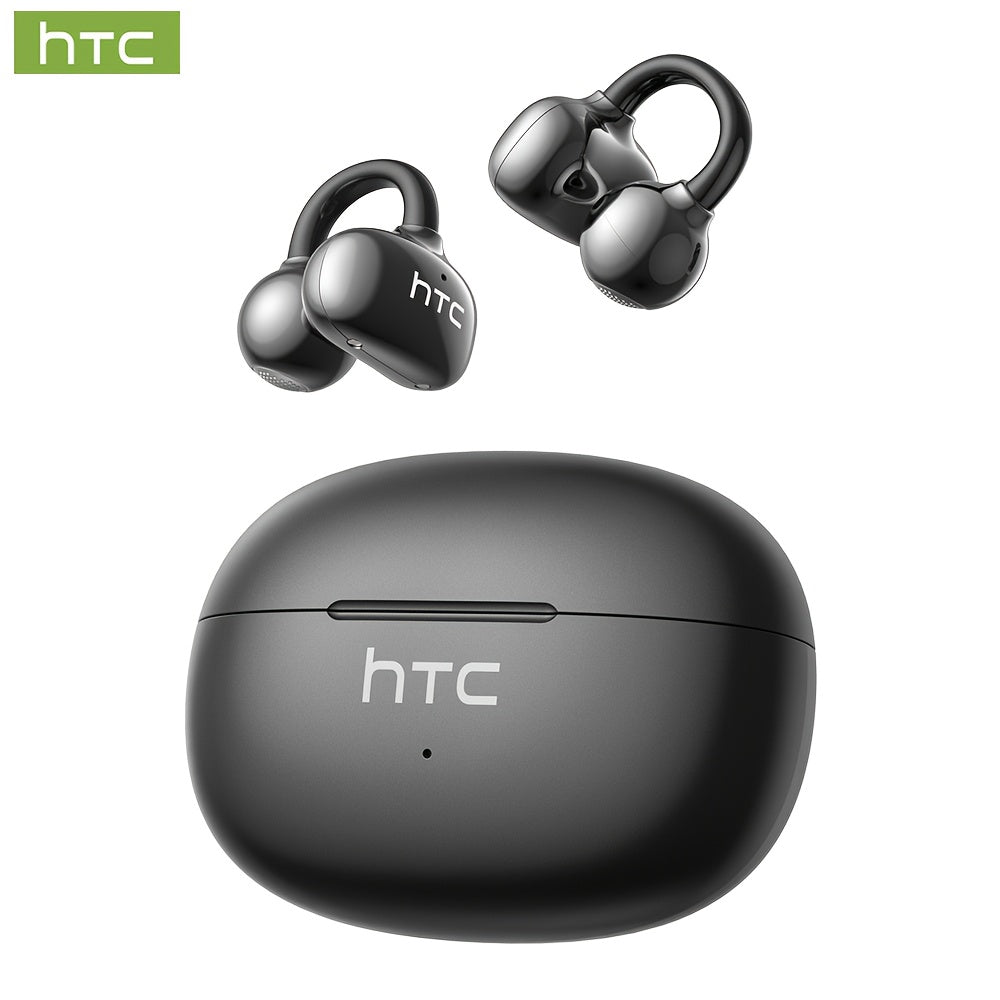 1pc HTC NE55 AI Translation Earbuds Real-time Translation Headphones OWS Open-Ear Wireless Headphones, Latest BT V6.0, Noise Reduction Clear Call, 6.5 Hours Music Long Battery Life, Big speaker Big Volume, Headphones Noise Ca