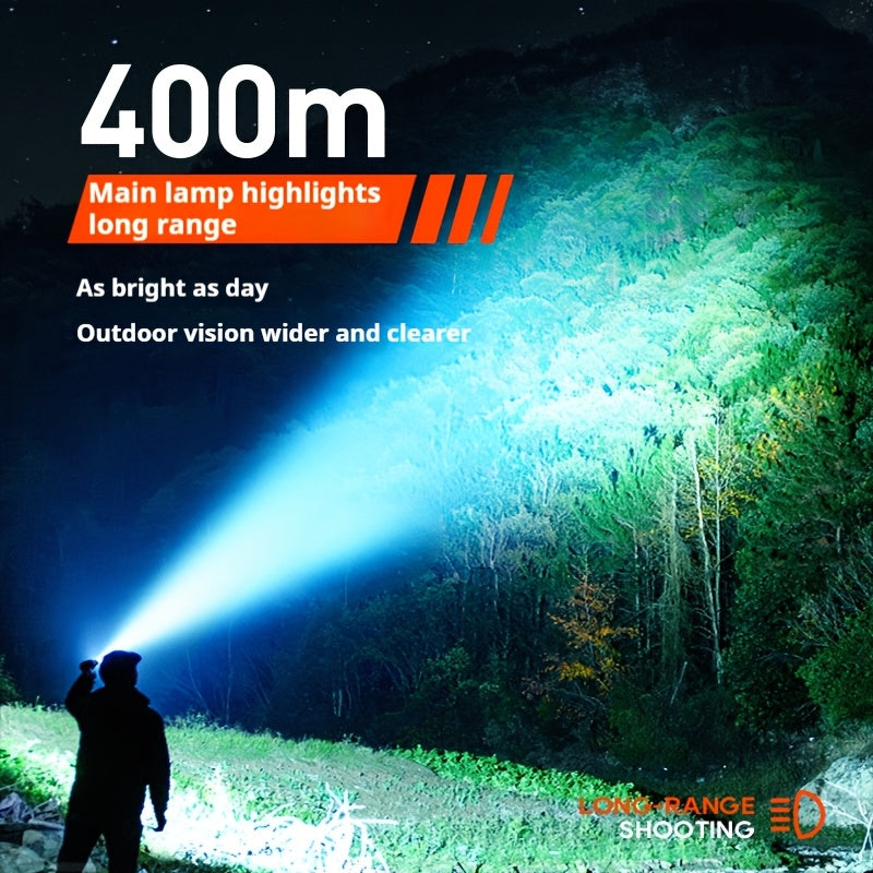 Philips Rechargeable Battery Flashlight, Ultra-Long Life, High Capacity, Portable Spotlight for Outdoor and Emergency Lighting