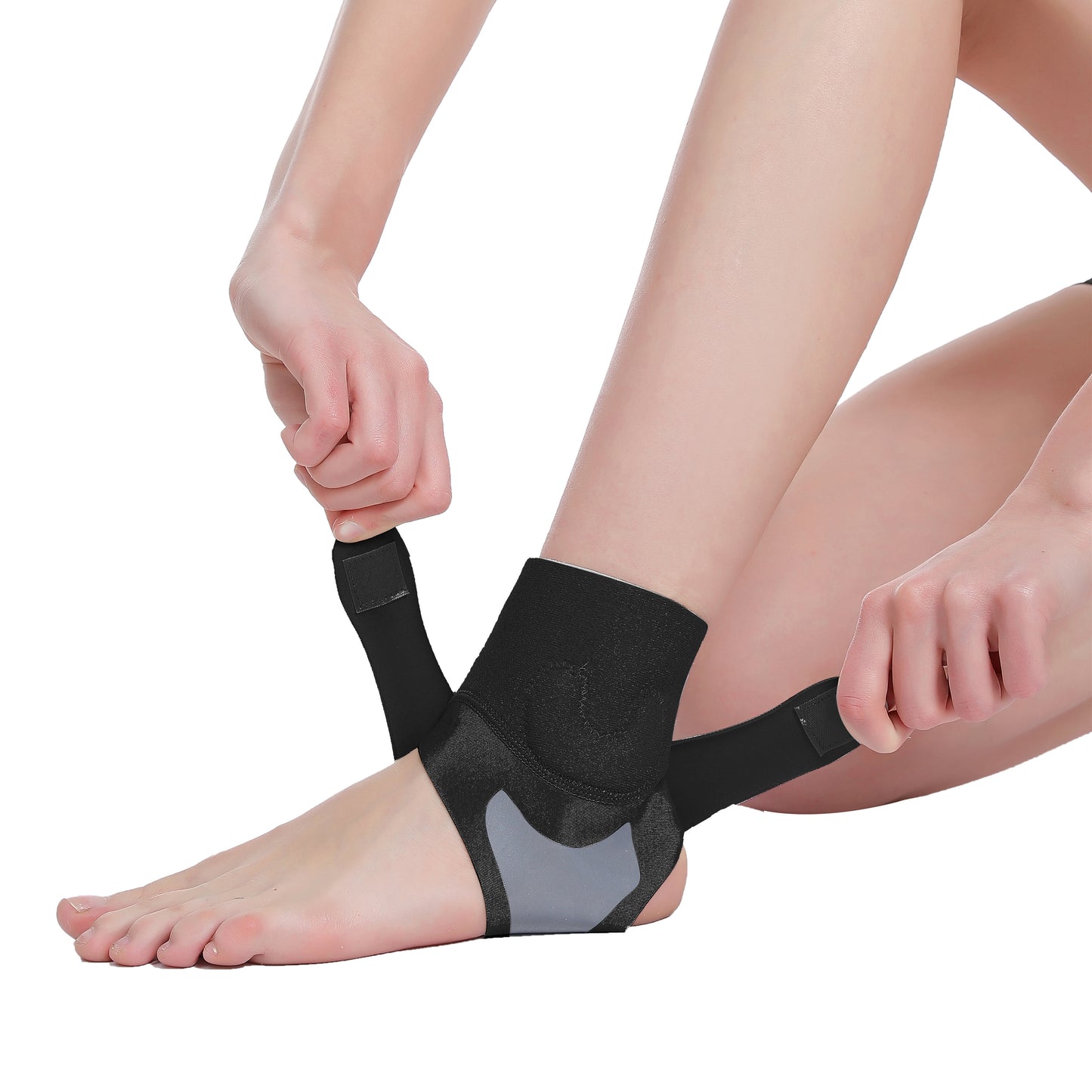 1pc, Breathable Ankle Support with Silicone Gel Pad for Men and Women - Adjustable Compression Brace for Sports, Running, Fitness, and Basketball