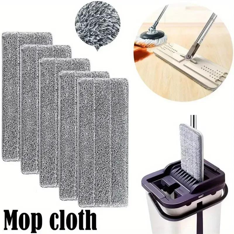 12pcs Heavy-Duty Mop Pads - Fast-Absorbing, Reusable Cleaning Pads for Hardwood, Tile, Linoleum Floors - Compatible with Flat Mops - Cost-Effective Cleaning Supplies (12pcs), Floor Maintenance, Highquality Microfiber, Busy Ho