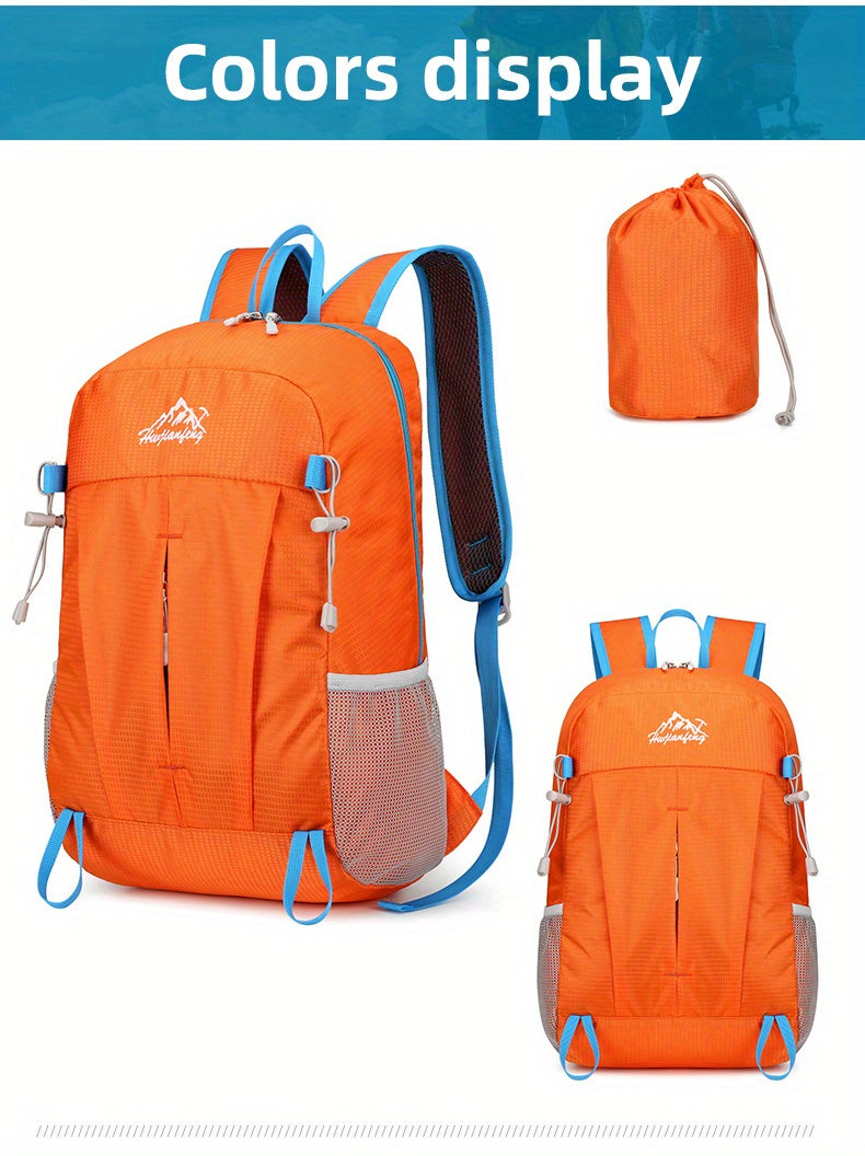 Portable Outdoor Sports Backpack, Ultralight Large Capacity Folding Backpack, Suitable For Mountaineering Hiking Cycling Travel Business Trip Commuting Fitness, Water-resistant Wear-resistant Backpack Christmas, Halloween and