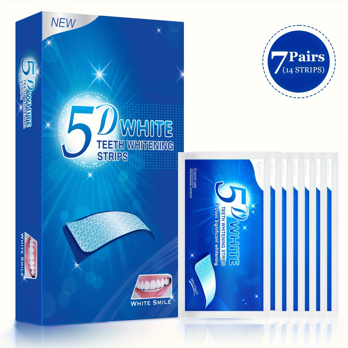 Teeth Whitening Strips - Comfortable Ultra-Thin Design, Easy Application