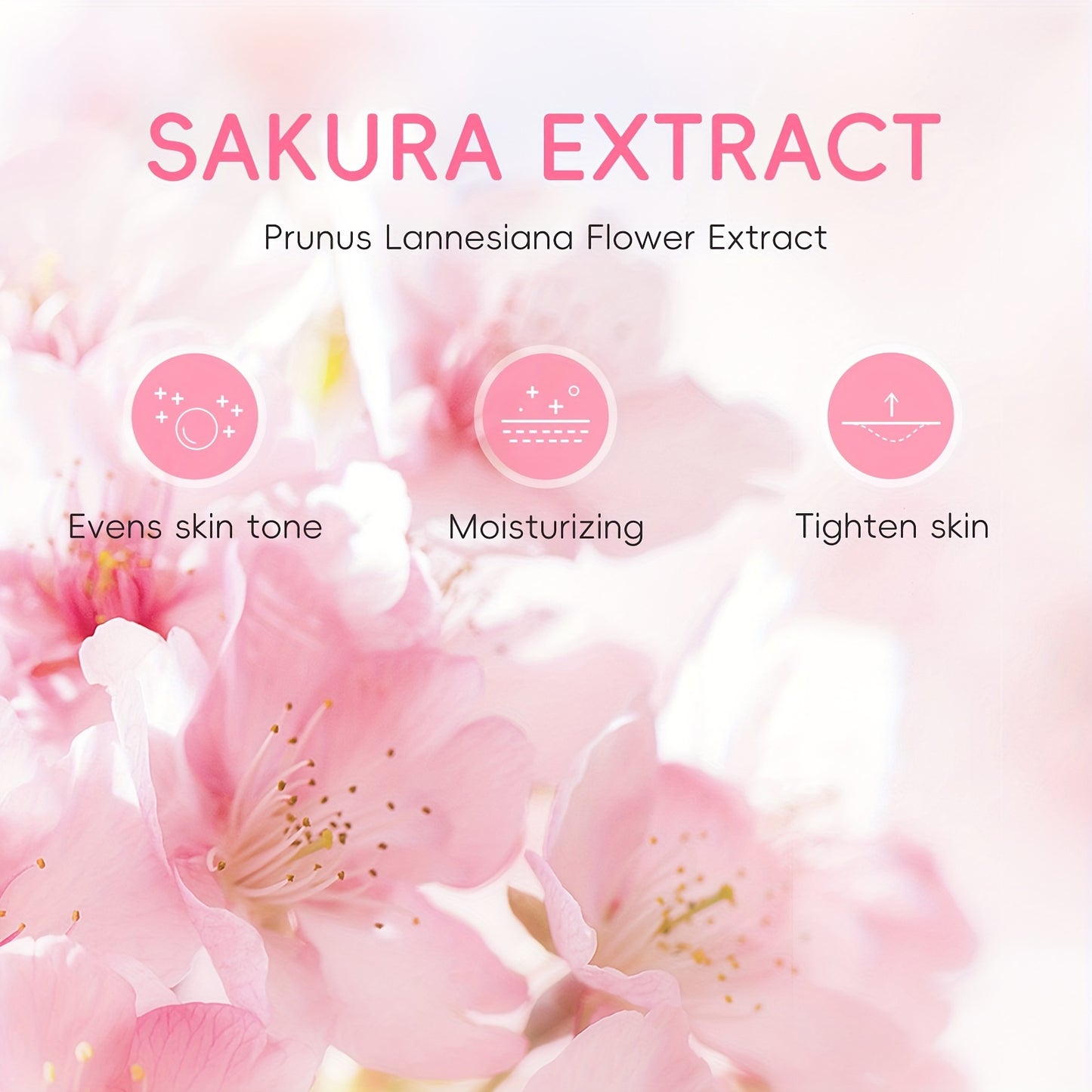 3pcs Set LAIKOU Japanese Cherry Blossom Skin Care Set 3 Piece Serum Liquid Eye Cream Face Cream Skin Care Kit Gifts