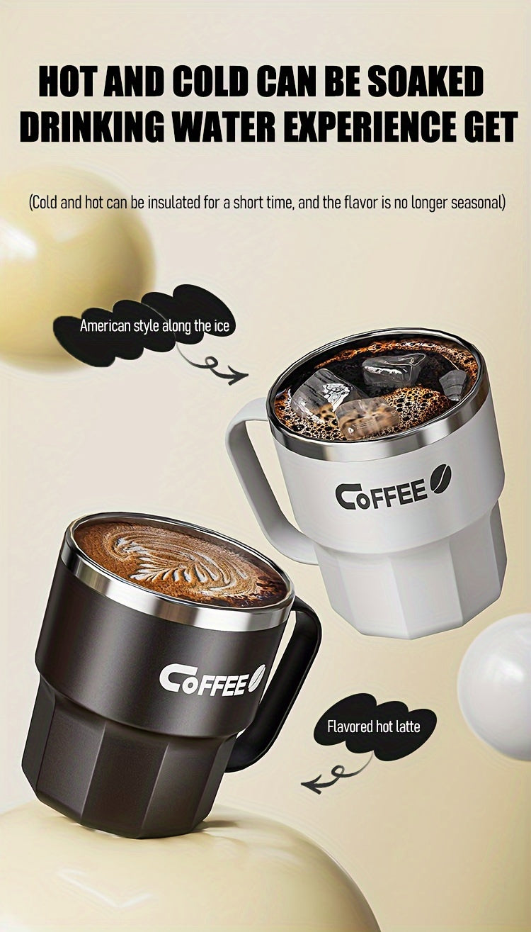 Valentine's Day 304 Stainless Steel Insulated Travel Mug with Seal, Portable Flip Top, Shatterproof and BPA-Free for Office, Home & Dorm - Food-Grade, Leakproof Thermal Coffee Cup with One-Click Open Lid for Men & Women, 14+