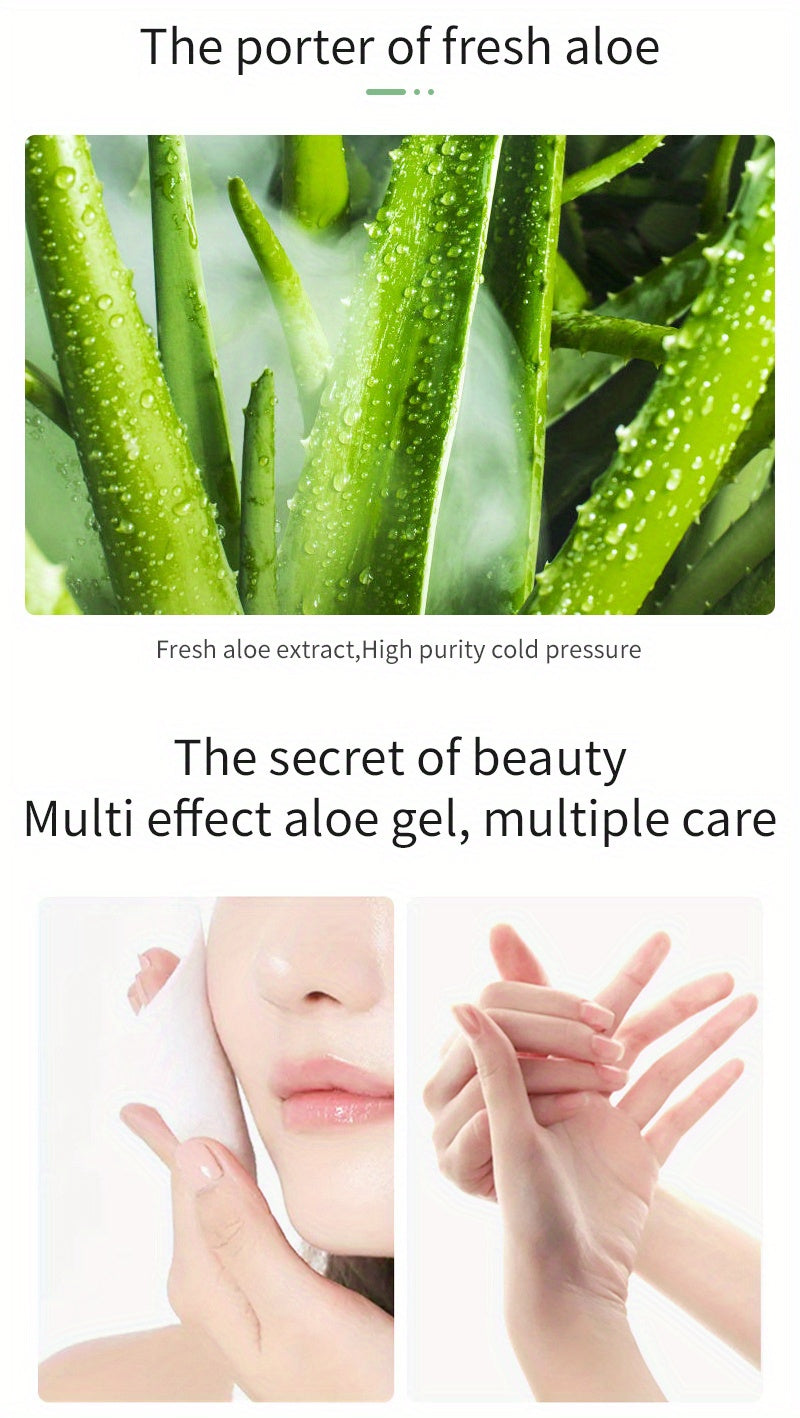 1pc Aloe Vera Gel: hydrate, Moisturize & Soothe Your Skin - pure plant extraxct
