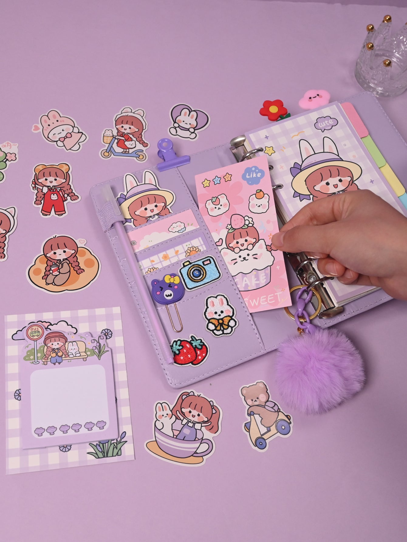 1pc Ziyi Miss AKI Journal Cute Notebook Planner With Free Stickers