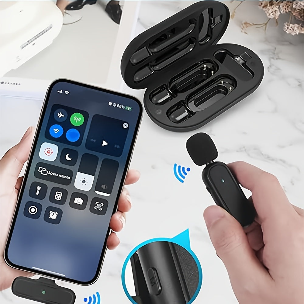 Kit 2 Microfones Sem Fios Profissionais com Estojo