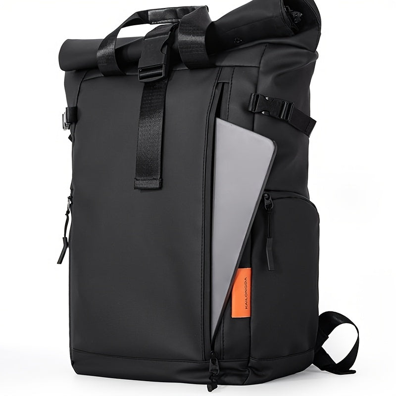 Stylish Men’s Oxford Backpack - Large Capacity, Perfect for School & Travel