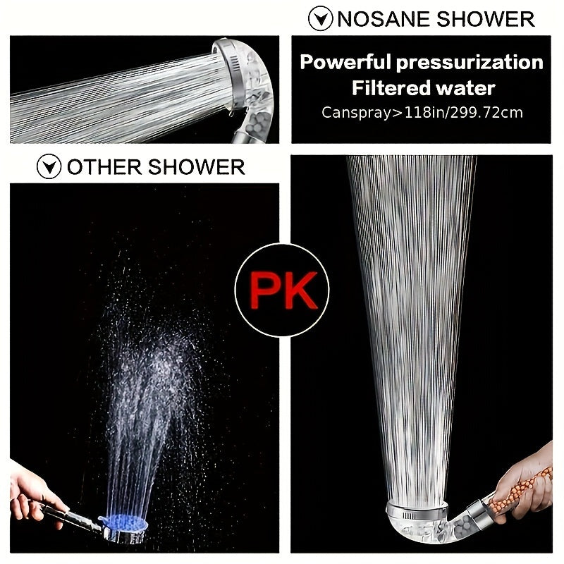 1pc Shower Head, Filter Filtration High Pressure Water Saving Spray Handheld Showerheads for Dry Skin & Hair