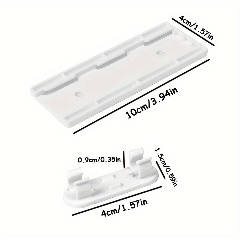 11-Piece Set of Adhesive Socket Supports and Cable Organizers - Home Decor
