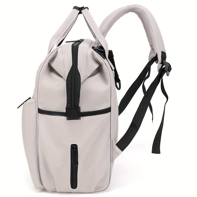 Multi-layer Space Large-capacity Solid Color Fashion Simple Mommy Bag Portable Multi-functional Backpack, Halloween Thanksgiving Day Christmas Gift