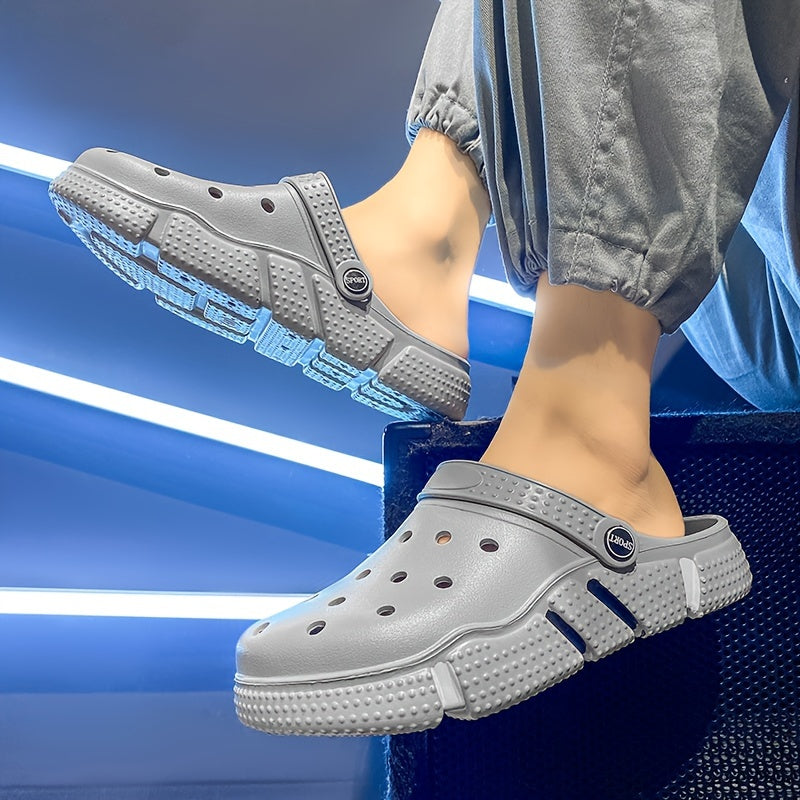 Unisex Clogs, Garden Shoes, Lightweight Non Slip Slides Slippers, Casual Hollow Out Beach Sandals, adult's footwear