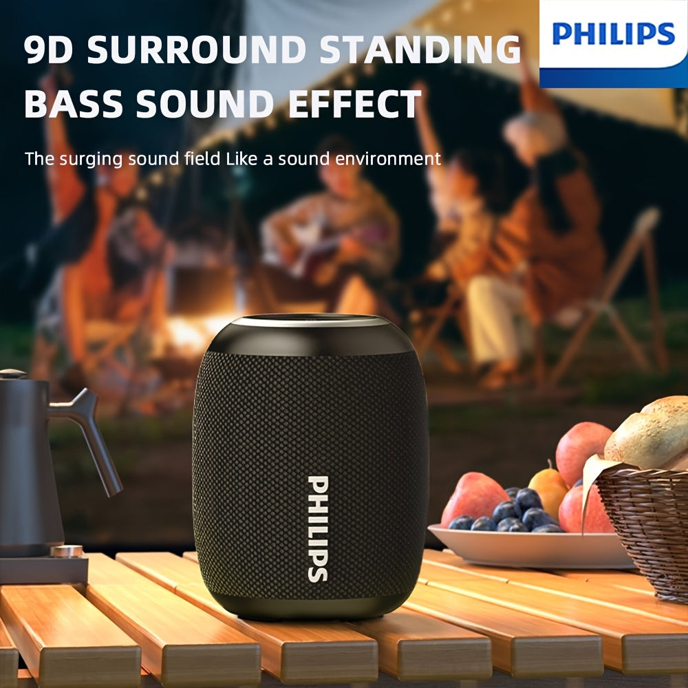 Philips TWS Stereo Wireless Speaker System - Portable Smart Speaker with App Control, -C/Power Bank Compatible, Low- Indicator, Compatible with Smartphones/PC/Tablet/DVD/Smart Speakers, - Sound for Home & Outdoor (No