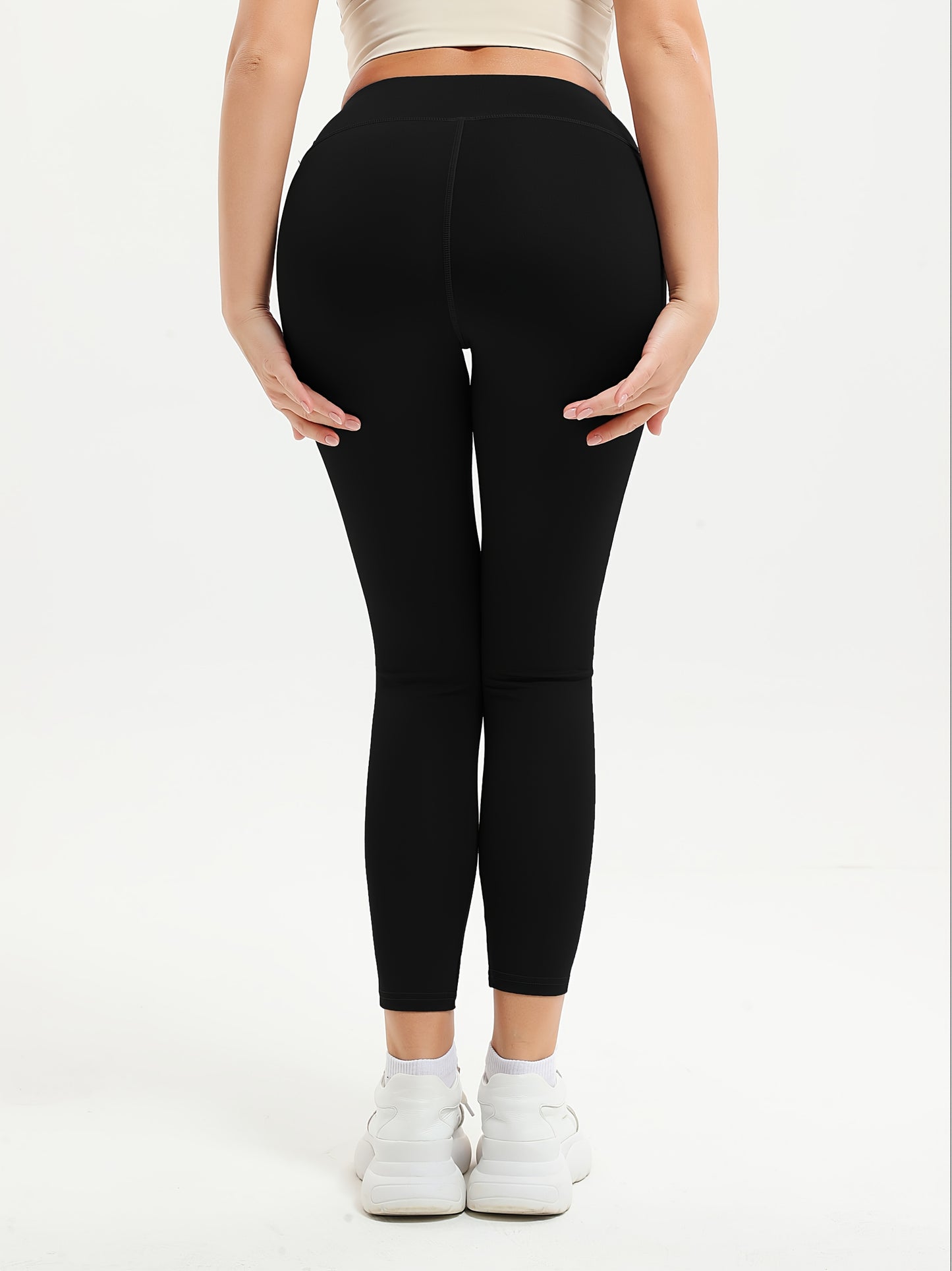 3pcs Women'S High-Waisted Butt-Lifting Stretchy Yoga Pants - Breathable, All-Season Workout Leggings for Fitness, Running & Yoga, Stretchy & Tummy Control Design, Black, Green, Maroon, High Waisted Leggings