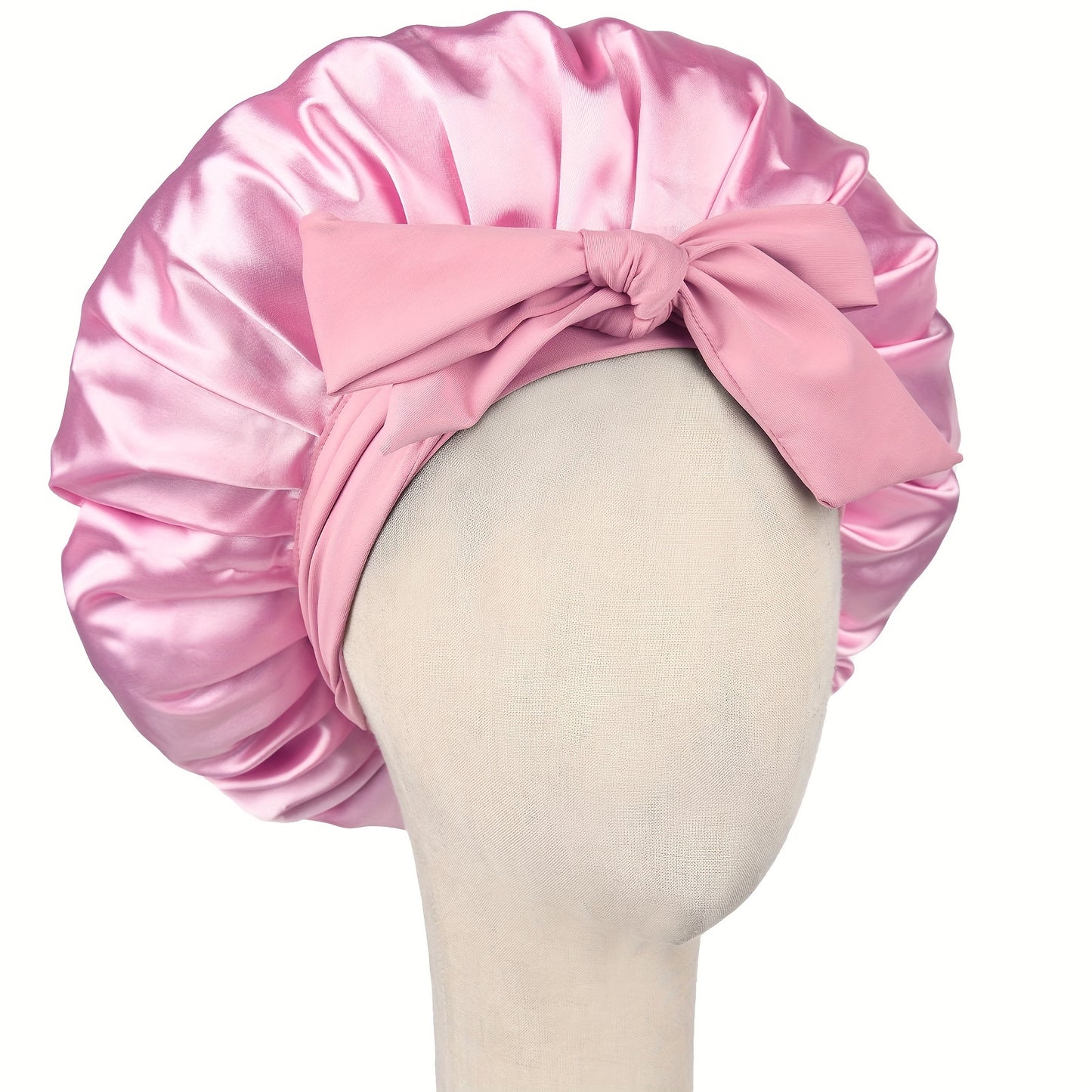 Hat, Satin Bonnet Silk Bonnet Adjustable Bonne For Sleeping Hair Bonnet With Tie Band Bonnets For Women Men