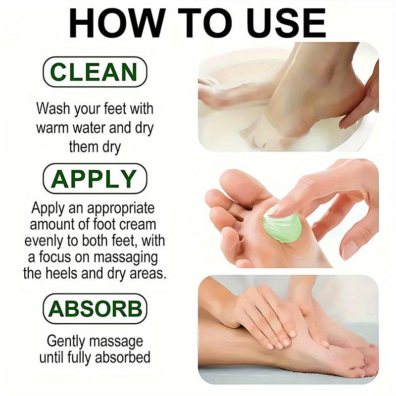 YUITIKUE 42% Urea Foot Cream for Extremely Dry Cracked Heels - Tea Tree Ant-Cracking Moisturizer with Natural Ingredients, Non-Greasy Formula, Hypoallergenic & Safe for Sensitive Light Beige