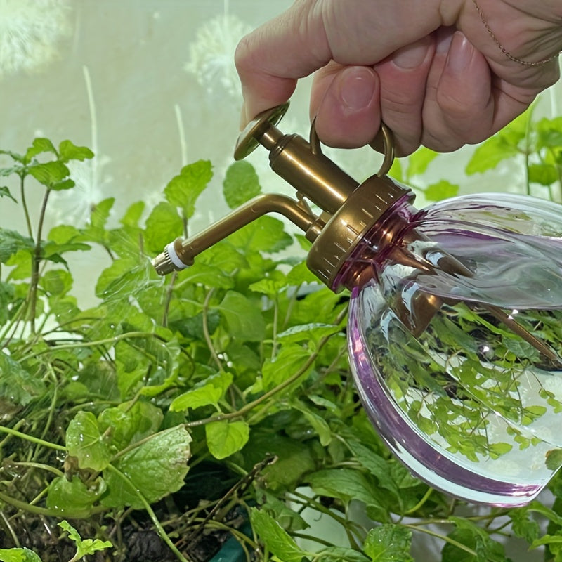 1pc, Watering Flower Bottle Pumpkin Mist Sprayer Watering Pot Spray Bottle Plants Sprinkler Pot For Garden Watering Pots Tools, Adjustable Watering Pot, Household Potted Plant Watering Tool, Spray Bottle For Garden Outdoor Ya