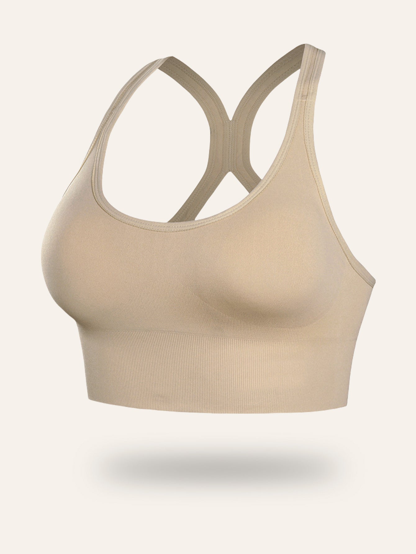 Women's Sports Bra with Removable Pads - No Underwire Breathable Support, Seamless Gym Yoga Running Top, Adjustable Straps & Soft Fabric for Workouts & Casual Wear, Workout Versatility, Sporty Design, Smooth Texture