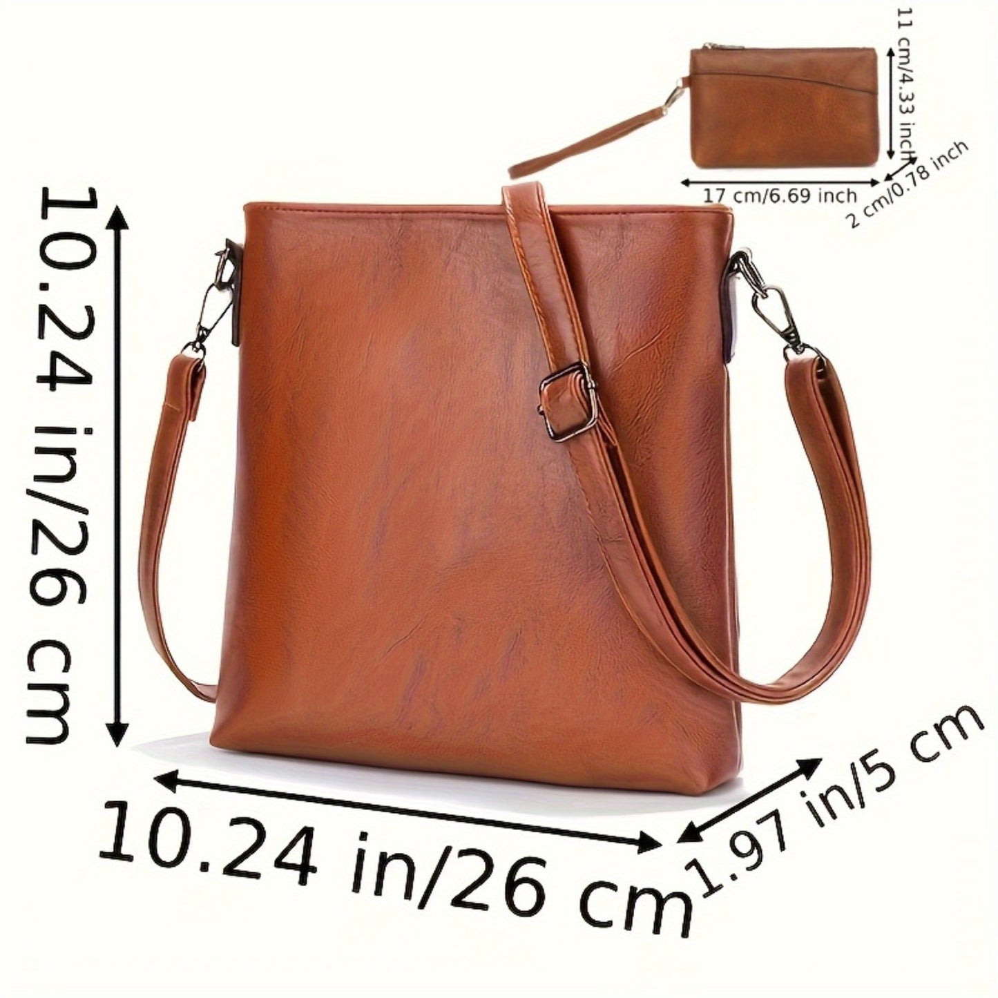 Women's Synthetic Handbag with Laptop Compartment & Detachable Strap - Golden-Tone Hardware, Zipper Closure, Spacious Work Bag for Travel, Business Meetings, Everyday Use - Available in Brown, Black, Red, Pink, Navy, Burgundy
