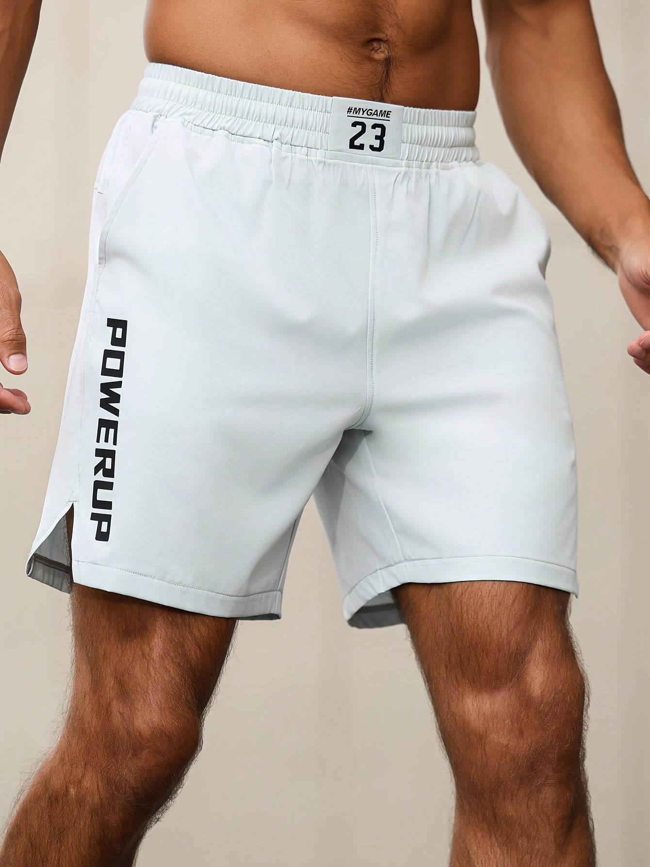 Men'S Quick-Dry Athletic Shorts - Moisture-Wicking Workout Shorts with Elastic Waistband, Lightweight Gym Running Beach Shorts with Side Pockets - Machine Washable Performance Swim Trunks for Swimming, Training, Casual Outdoo
