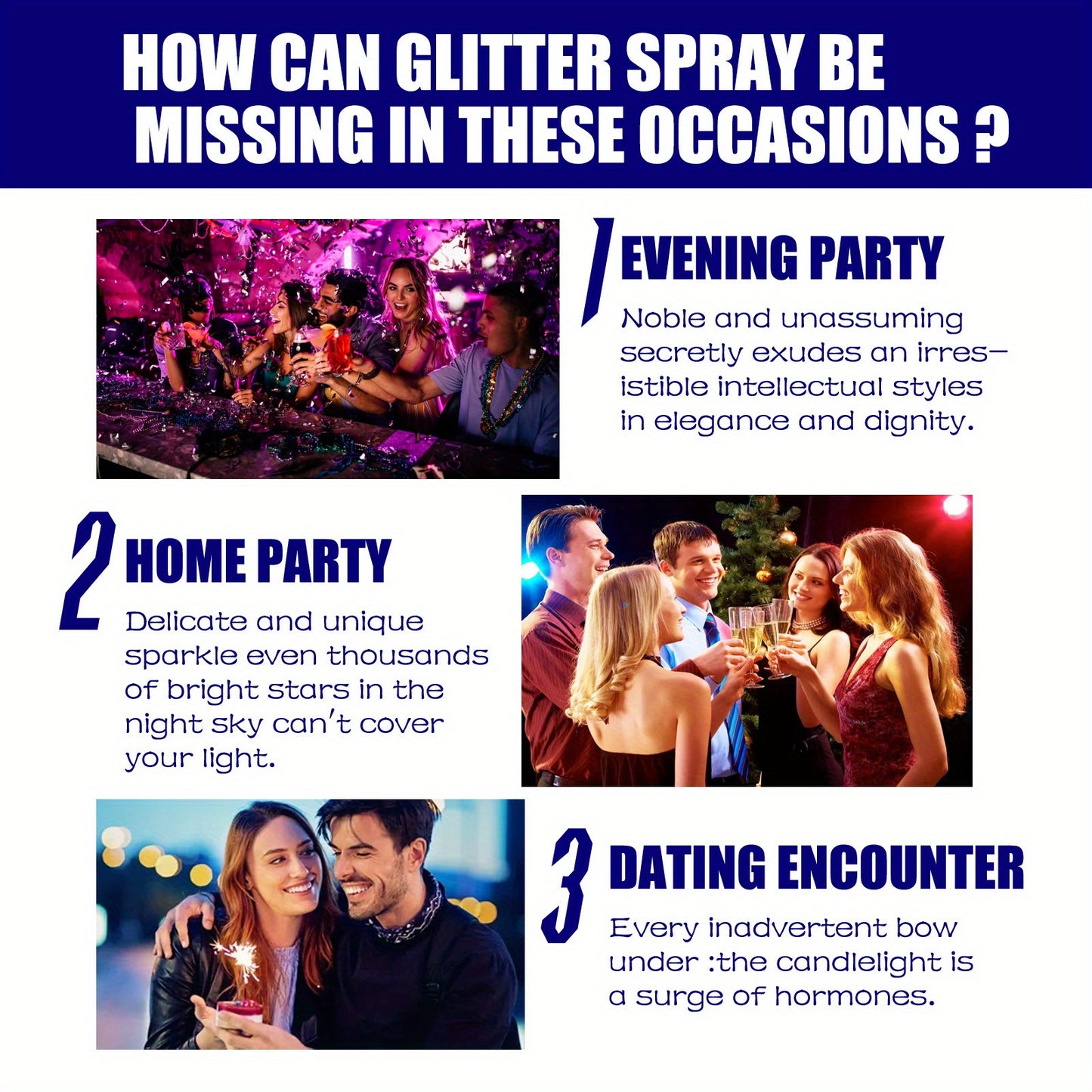 1PCS Glitter Spray Shimmer Silver Glitter Hairspray, Hair Body Glitter Spray, Silver Holographic Highlight Powder Spray For Party Perform Brighten Makeup
