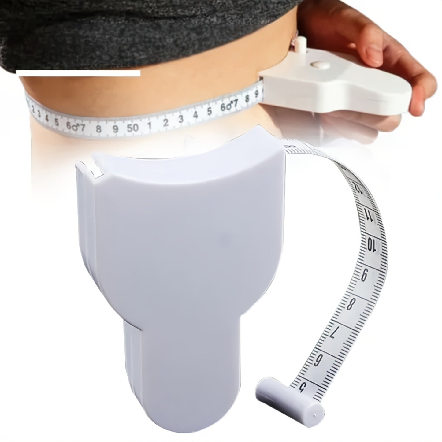 1pc Body Measurement Tape with Y-Shaped Handle - 59 Inches of Accurate Measuring