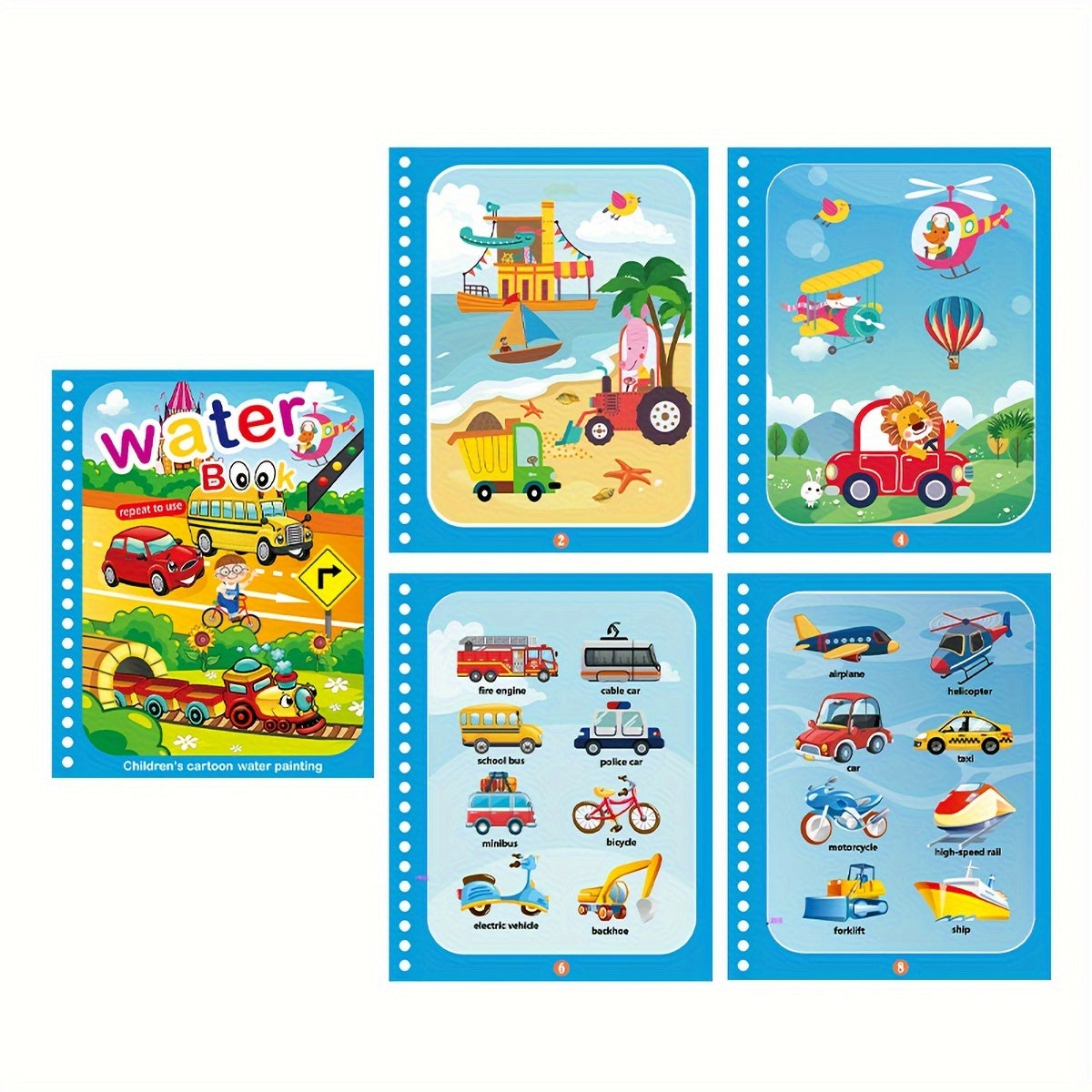 1pc Reusable Coloring Book Drawing Book Painting Drawing Toys Toys For Christmas Halloween Gifts Easter Gift