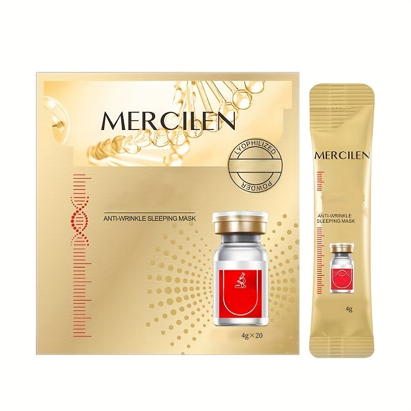1 Box SLEEPING MASK, Type III Collagen Peptide Sleep Mask, Moisturizing, Firming, Soft And Delicate Skin Travel Essential