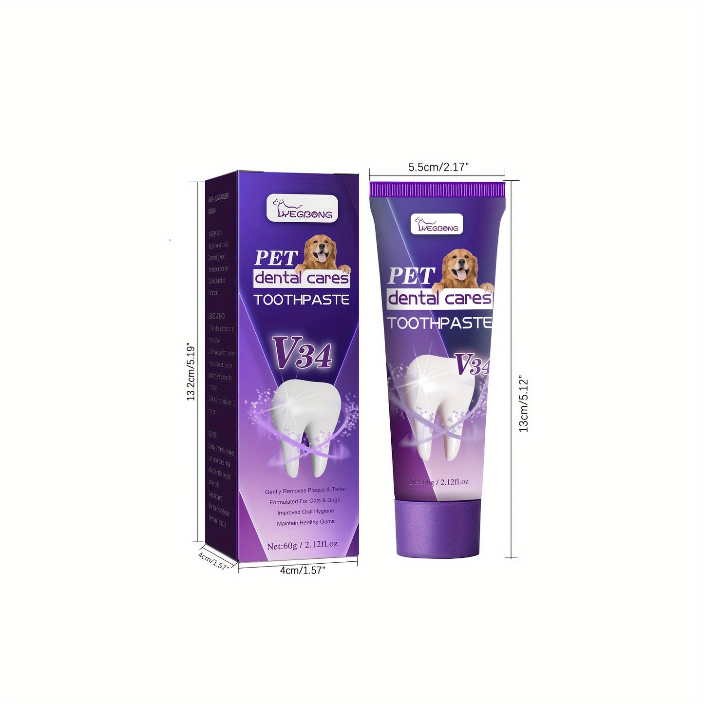 Pet Dog Toothpaste For Dog Cleaning Mouth Odor Tartar Tooth Stain Gum Care Toothpaste, Pet Dental Hygiene Kit