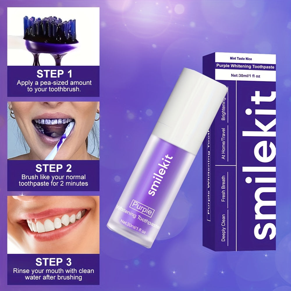 Purple Charm – Pasta de Dentes Roxa Branqueadora e Refrescante