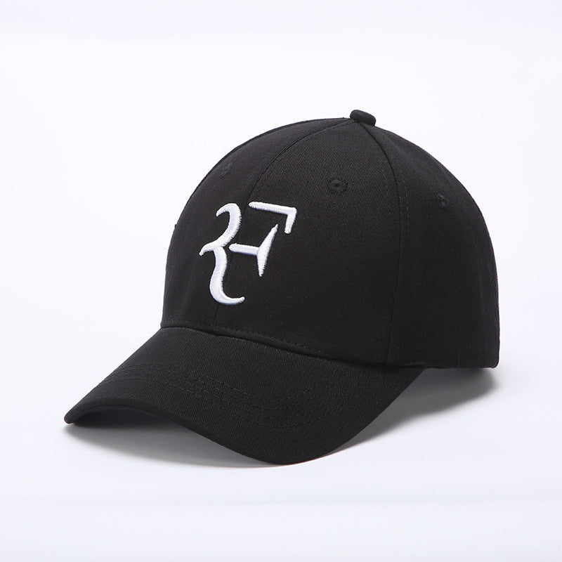 Fashion European And American F Letter Embroidery Baseball Cap Tennis Star  Sports Peaked Cap Simple For Men And Women
