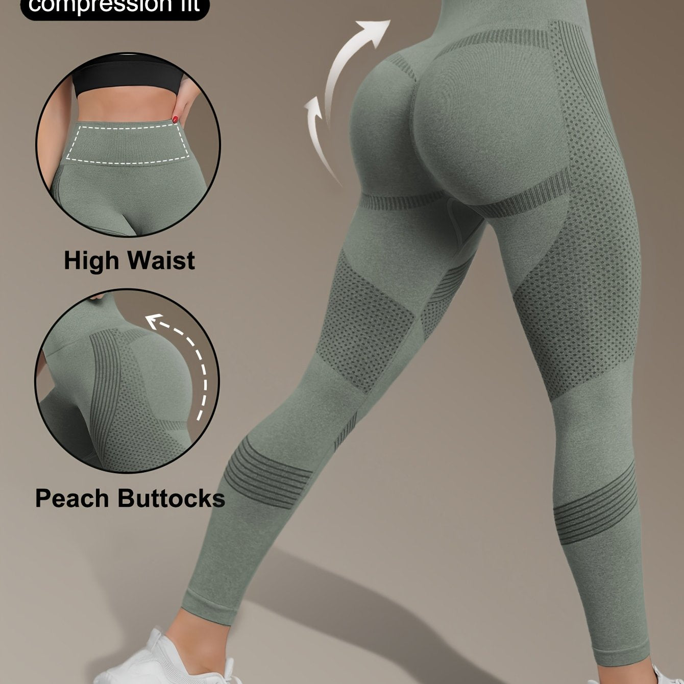 Women's High-Waist Seamless Yoga Leggings - Quick Dry, Stretchy Activewear Pants for Fitness & Training