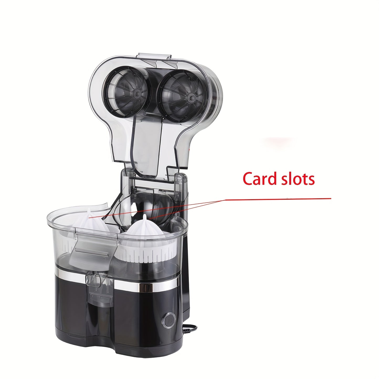 Juicer Portable Juice Cup, Household Double-head Juicer, Multifunctional Pulp Juicer, Large Capacity ABS Material, Silent Pulp Separator, Suitable for Travel Lightweight, Family Small Kitchen