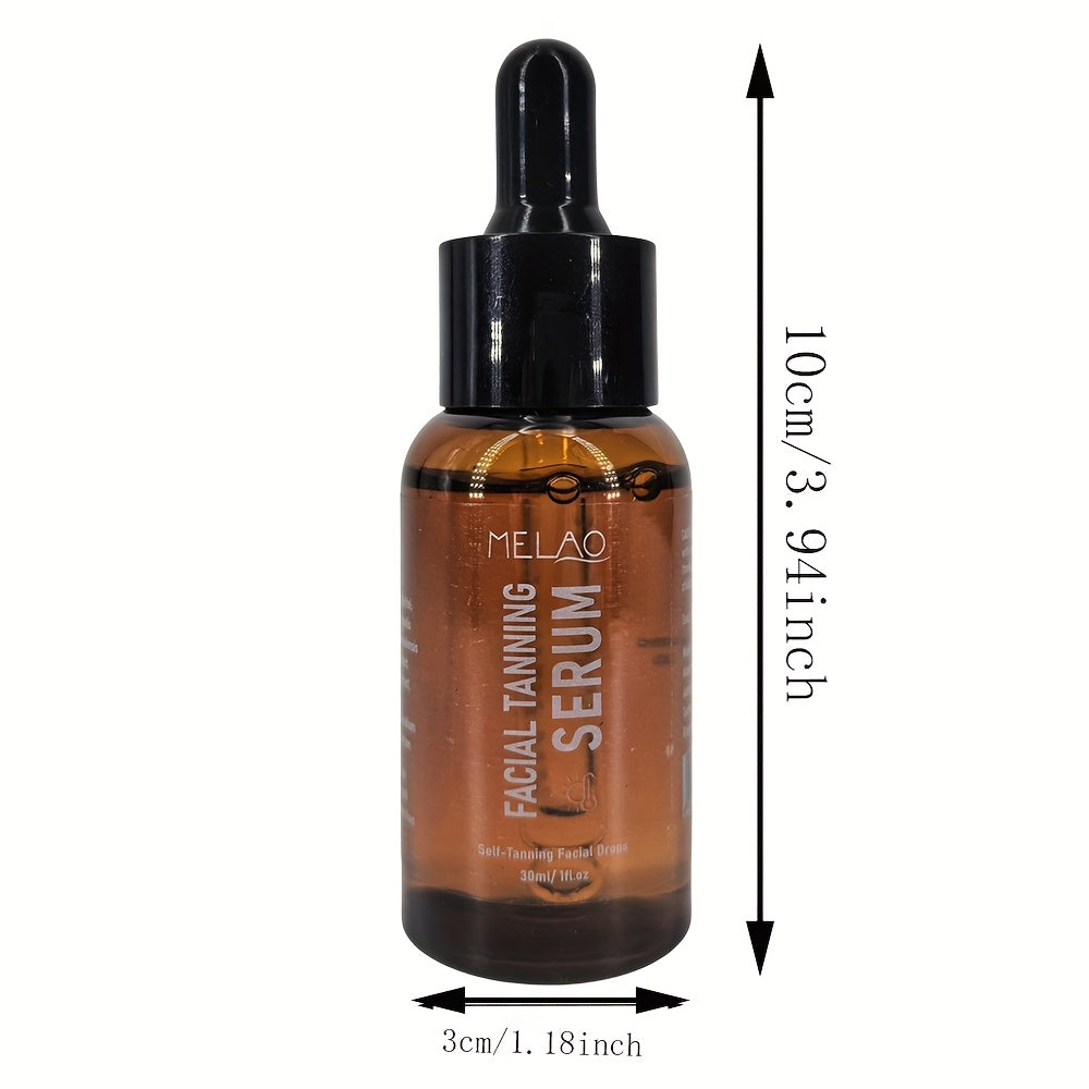 MELAO Sublime Bronze Self-Tanning Serum - Fast-Acting, 1 Hour Sunless Tanner, No Fake Tan Smell, Purees for All Skin Types, Sunless Tanning Solution | Smooth Bronze Finish | Natural Ingredient