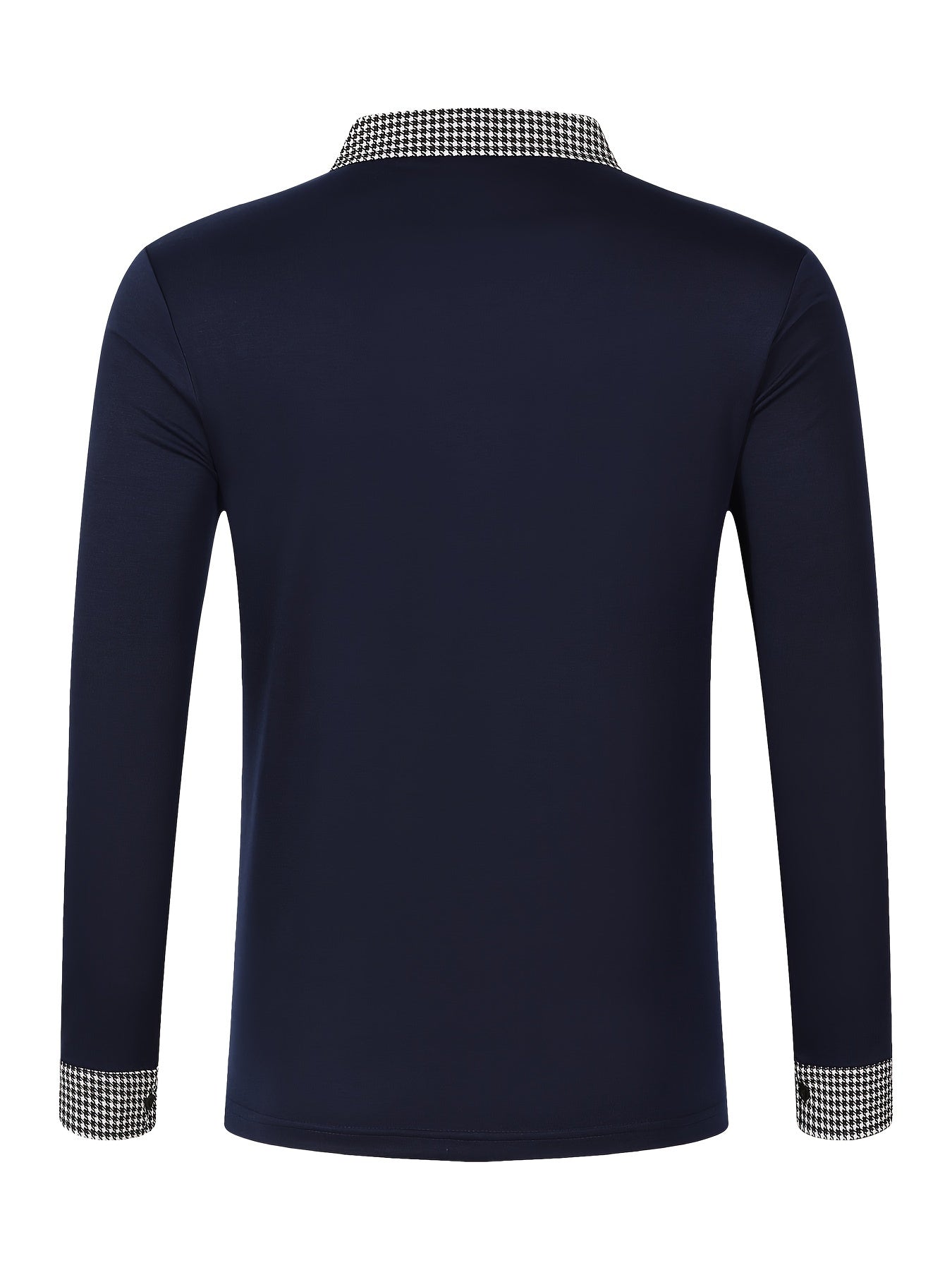 Men's Casual V-Neck Long Sleeve Rugby Shirt For Spring Autumn, Men's Clothing