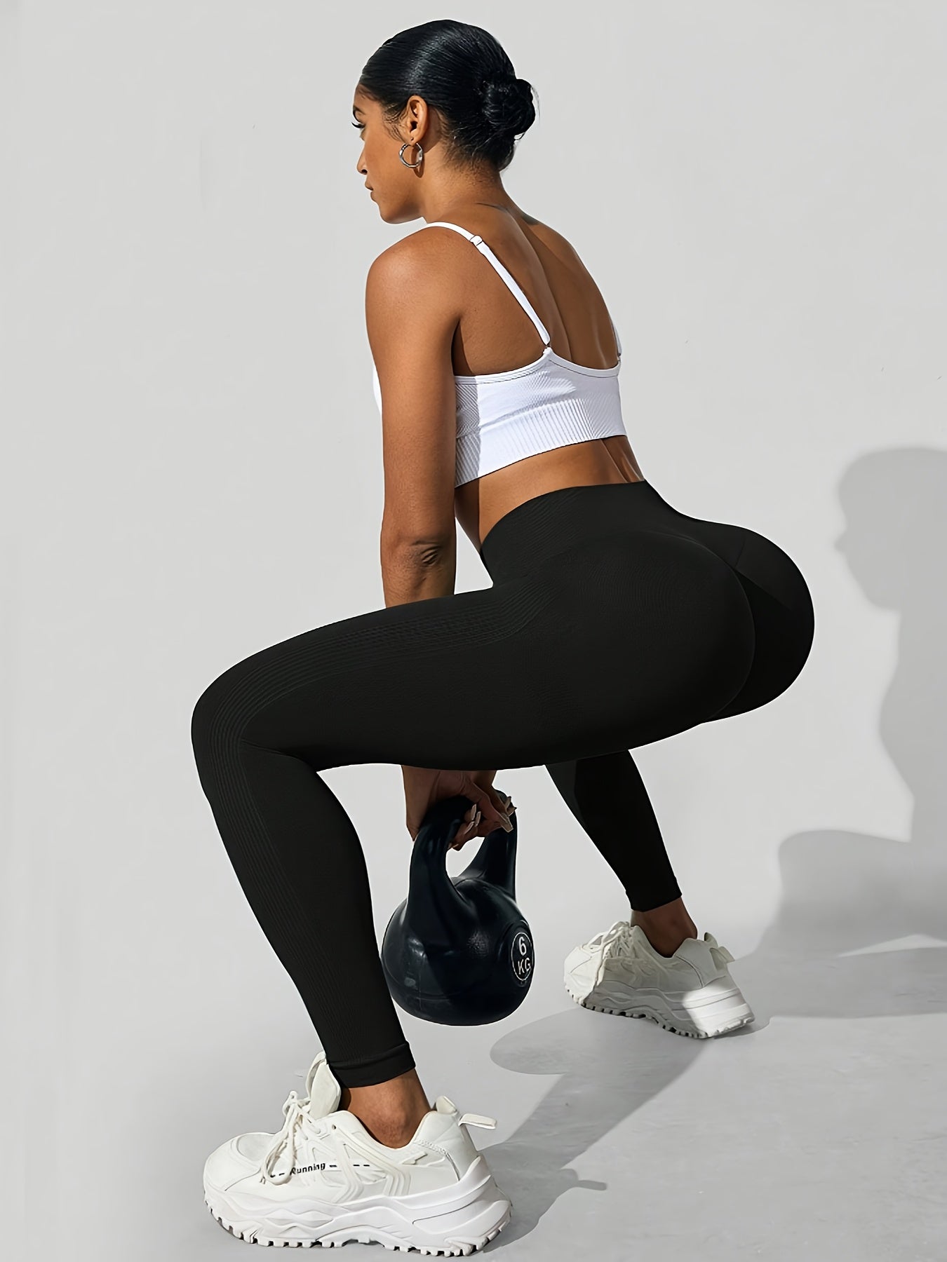 Seamless High-Waisted Yoga Pants for Women - Tummy Control Butt-Lifting 4-Way Stretch Workout Leggings, Moisture-Wicking Quick-Dry Fitness Running Gym Casual Wear, All-Season Machine Washable, Seamless Design, Durable Legging