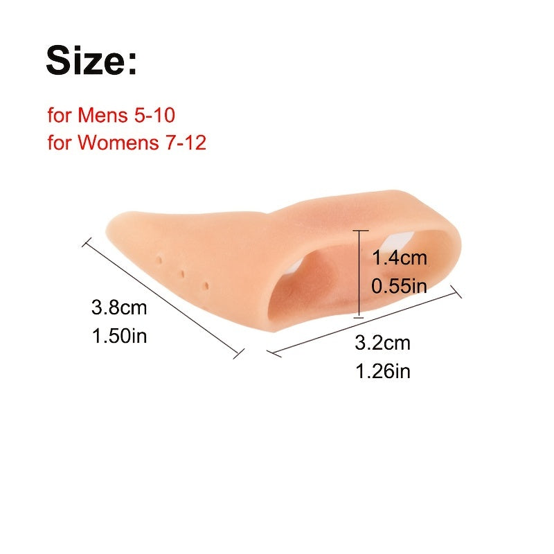 1pair Soft Toe Separator For Men & Women - Perfect For Night & Home Use, & Replacing Regularly!